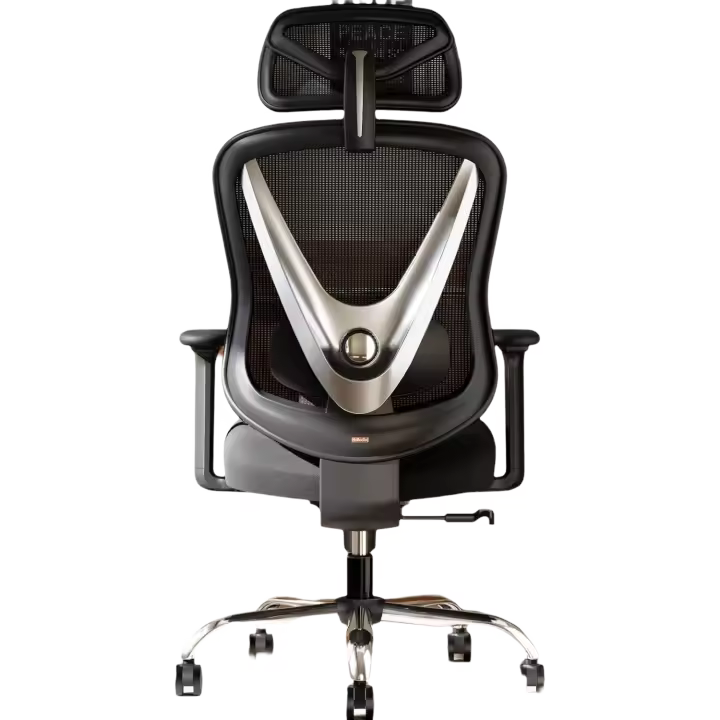 reposabrazos 3D Ajustables – Diseño en Forma de V, Silla de Escritorio cómoda para Oficina y hogar, Negra - 1