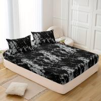 Juego De Sábanas Ajustables De 3 Piezas, Juego De Cama Con Estampado De Mármol Transpirable, Suave Y Cómodo - details 5