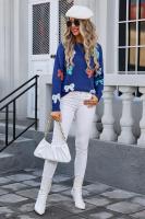 Suéter corto de punto para mujer, jersey de cuello redondo Kawaii, ropa informal ligera, tendencia de ventas - details 17