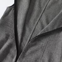 O mujeres gris cuello sin mangas vestido sin mangas nuevo otoño recto Mini Vestidos femeninos altos Vestidos - details 12