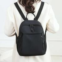 Mochila de Nylon de Alta Calidad Color Sólido, Impermeable, Bolsa de Viaje Casual para Mujeres - details 2