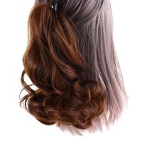 Aumento sintético del volumen del cabello, extensión de cabello, pinza de garra Natural, cola de caballo, cola de caballo ondulada corta, peluca de cola de caballo, peluca de media cola de caballo - details 3
