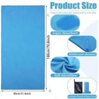 1 toalla grande de microfibra perfecta para gimnasio y camping, ultraabsorbente para viajes, playa, duchas, piscinas. - details 1