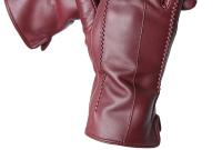 Guantes de piel de oveja para mujer, manoplas cortas de terciopelo fino para pantalla táctil, de cuero, de buena calidad, para invierno, 2226 - details 21