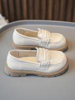 Zapatos de cuero para niñas, mocasines antideslizantes con gancho y bucle, color negro, para primavera y otoño, 2023 - details 7