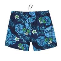 Men Swimsuit Shorts Plus size Swimming Trunks Plants Printed Synthetic Fibre - details 0