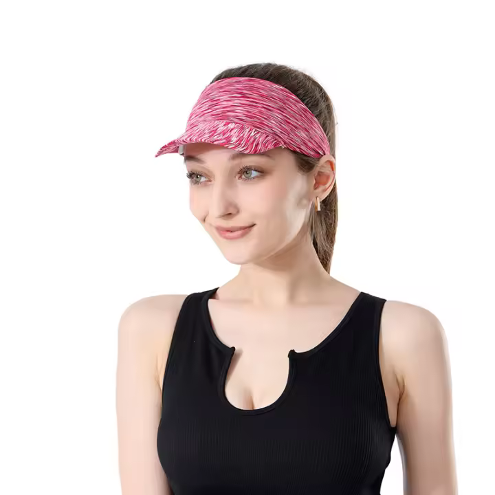 Gorra deportiva para correr al aire libre Protección solar, transpirable, visera hueca, ala larga enchancada, guía de sudor, portátil, para mujer - 1