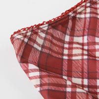 BUNO-Falda trompeta a cuadros roja Y2K, faldas largas de cintura alta para Festival de Navidad, faldas largas de sirena Vintage, pantalones estéticos - details 8