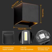 RXUNS Lámpara de Pared LED de Aluminio Impermeable 3.9" 12W 3000K Blanco Cálido Moderno para Interiores y Exteriores - details 5
