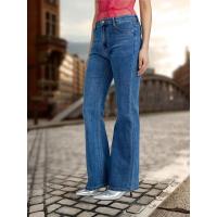 Pantalones vaqueros retro de cintura alta para mujer, vaqueros elásticos de moda informal - details 5