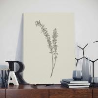 Cuadro de Lienzo Vintage con Hojas Botánicas y Hierbas de Natureza JUBEER para Decoración de Pared en Estilo Nórdico Sin Marco - details 2