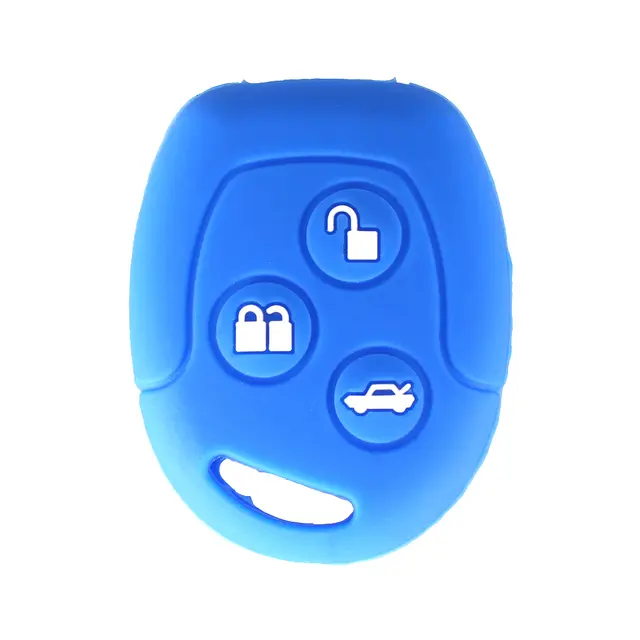 Funda para llave de 3 botones para Ford MONDEO FIESTA FOCUS C-MAX S-MAX TRANSIT KA GALAXY funda, soporte remoto FOB - 1