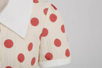 Vestido hepburn vintage de punto de onda, elegante - details 7