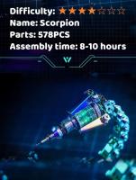 471 Uds. Conjunto de bloques magnéticos 3D de cangrejo modelo de metal DIY rompecabezas hecho a mano escorpión regalo de alta precisión - details 7