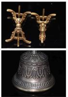 Campana de diamante de Nepal y pilón de tres hebras puntiagudos transparentes hechos a mano, campana de bronce, campana del Dharma taoísta - details 7
