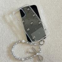 Funda de Plata Transparente 3D con Lazo Protección Completa para iPhone 15, 14, 13, 12, 11 Pro Max con Cadena - details 2