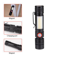 Mini linterna magnética LED COB, 6 modos, XML, 18650, enfoque de Zoom, resistente al agua, para caza y Camping - details 4