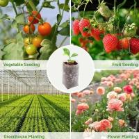 100/500 piezas de bolsas de cultivo de plantas de vivero de semillas no tejidas biodegradables, herramientas de jardinería. - details 11