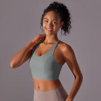 Sujetador Deportivo de Una Pieza sin Costuras A Prueba de Golpes para Yoga, Correr, Fitness - details 47