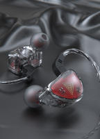 QKZ-auriculares intrauditivos AK9 con cable, audífonos originales de 3,5mm, AUX, HiFi, graves pesados, micrófono, Metal transparente, para música, juegos y deportes - details 16