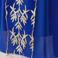 Vestido de princesa de manga larga bordado para niñas, disfraz de flores para niñas, vestido árabe de Dubái, bata musulmana de Ramadán. - details 8