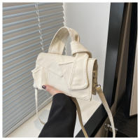 Bolso pequeño portátil de moda versátil, nuevo denim, bolso cuadrado pequeño cruzado de hombro empalmado - details 26