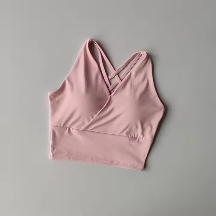 Sujetador deportivo de alta gama para mujer, Top deportivo antisudor, sujetador de Yoga sin costuras, Top corto a prueba de golpes, sujetadores push-up, Sujetador deportivo, Top de entrenamiento para gimnasio - 1