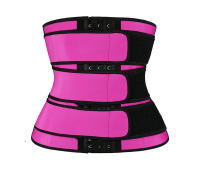Women Waist Trimmer Tripple Belts Waist Trainer Shaperwear Tummy Control Slimming Fat Burning For Postpartum Sheath Belt - details 8