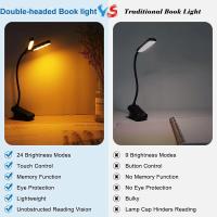 Luz de Lectura LED Portátil Mini Lámpara de Escritorio con 14 LEDs Luz Nocturna Recargable por USB - details 7