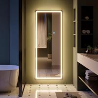 153x50cm Espejo de pie Grande, Espejo de Cuerpo Entero Pared Rectangular, Espejo Cuerpo Entero Pared LED, Espejo Pared vestidor, Dormitorio, Negro - details 82