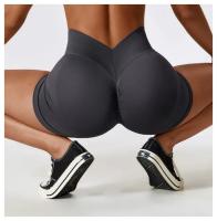 Shorts de Yoga de Cintura Alta Ajuste Ajustado para Abdomen y Cadera Material de Nylon - details 10