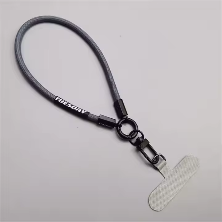 Cordón desmontable para teléfono móvil, correa cruzada para muñeca, cadena colgante para teléfono, cordón para el cuello con parche, correas para teléfono móvil, abalorio para teléfono - 1