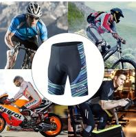 Mallas de ciclismo de bloque de color para hombre, pantalones cortos de ciclismo de carretera elásticos de alta elasticidad con acolchado 4D activo para andar en bicicleta al aire libre. - details 6
