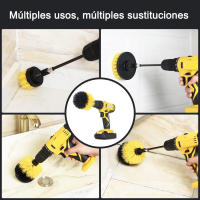 Cepillo de Taladro Eléctrico con Juego de Cepillos Multiusos para Limpieza del Hogar Coche Baño Cocina Suelo Material de Poliacrilo Hecho en China - details 4