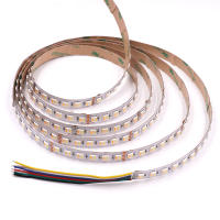 Tira de luces LED RGBCCT, 5 colores en 1, Chip RGBW, 30/60/96LED/M, diodo de cinta impermeable, DC12V, 24V, 5M, 5050 - details 3