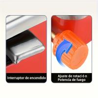Estufa de camping portátil a prueba de viento - Acero inoxidable, diseño plegable, ideal para aventuras al aire libre, senderismo y picnics. - details 2