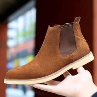 2025 Botas de ante italiano para hombre, zapatos de cuero informales, estilo para caminar - details 5