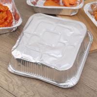 Bandeja de papel de aluminio para alimentos, caja de papel de aluminio antiadherente reutilizable para horno, herramientas para hornear barbacoa, bandeja para freidora de aire resistente al aceite, 6/7/8 pulgadas, 10 Uds. - details 10