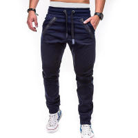Pantalones deportivos con cordón elástico para hombre, informales con doble entrepierna abierta, nueva moda - details 6