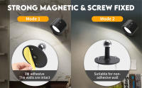 Luces de Pared LED RXUNS Lámpara de Esquina Cargable y Recargable 2000mAh Rotación de 360° - details 17