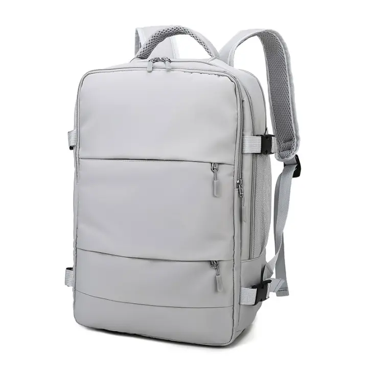 Bolsa de gimnasio USB de 17 pulgadas para mujer, mochila seca y húmeda, mochila de nailon para mujer, bolso de hombro para estudiante, mochila escolar para computadora portátil - 1