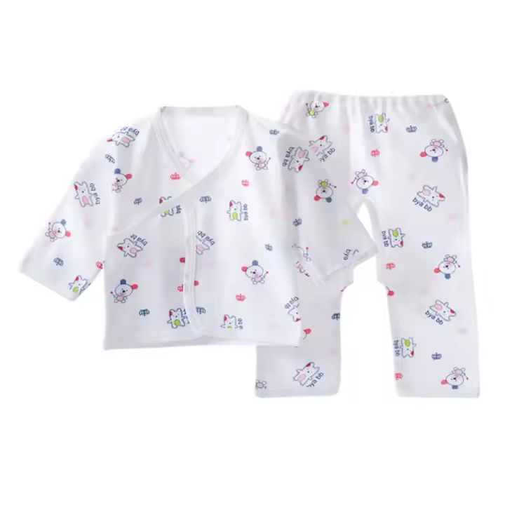 Conjunto de Bebé de Puro Algodón Conjunto de Ropa de Cuidado para Recién Nacidos de 0-3 Meses - 1