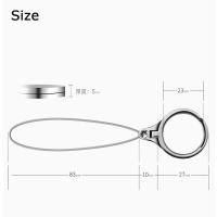 Llavero soporte Universal hebilla de Metal soporte de anillo de dedo cable de montaje para teléfono móvil correas de teléfono móvil correa de cordón - details 0
