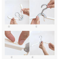 Perchero Plegable para Viajes 5PCS Almacenamiento Portátil para Ropa de Negocios y Casa Material de Plástico Secador de Ropa Plegable - details 0