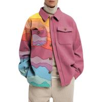 Chaqueta holgada informal para hombre, top con estampado colorido, a la moda, otoño e invierno, 2024 - details 1