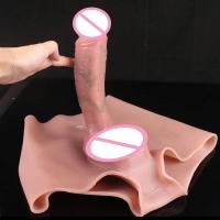 Empaque privado SEXY FAAK Dildo hueco realista con bragas de cintura alta, realzador de cadera, levantador de glúteos, moldeador de bragas de silicona, juguetes sexuales para hombres - details 5