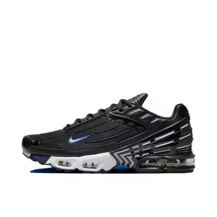 Leten Air Max Plus 3 zapatos para correr transpirables de malla absorbente de golpes de tela duradera antideslizante para hombre zapatos de trabajo negro/azul/rojo - 1
