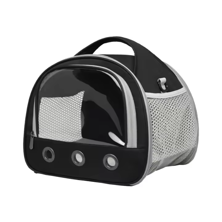 Bolsa de transporte transparente para mascotas, bolsa de malla transpirable para mascotas pequeñas, Chinchilla para p - 1