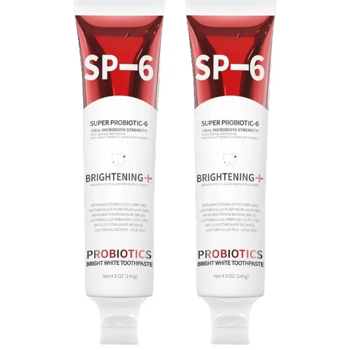 2PCS Sp 6 Probiotic Sp-6 Probióticos Pasta de dientes blanqueadora Sabor fresco y salud de las encías - 1