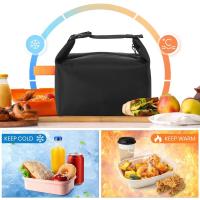 Bolsa aislante plegable Simple para trabajadores de oficina, bolsa de almuerzo de gran capacidad, impermeable, bolso de almuerzo para estudiantes, hombres y mujeres - details 13